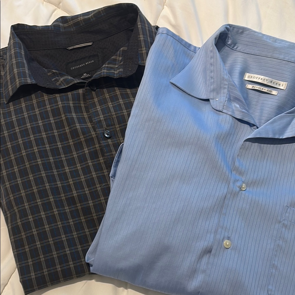 Blue and Black Men's Shirts